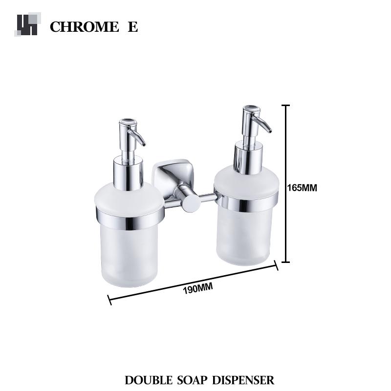 Dozator de săpun montat pe perete, dozatoare de săpun din oțel inoxidabil, detergent de bucătărie, pompă, sticlă, săpun, dozator de perete pentru baie