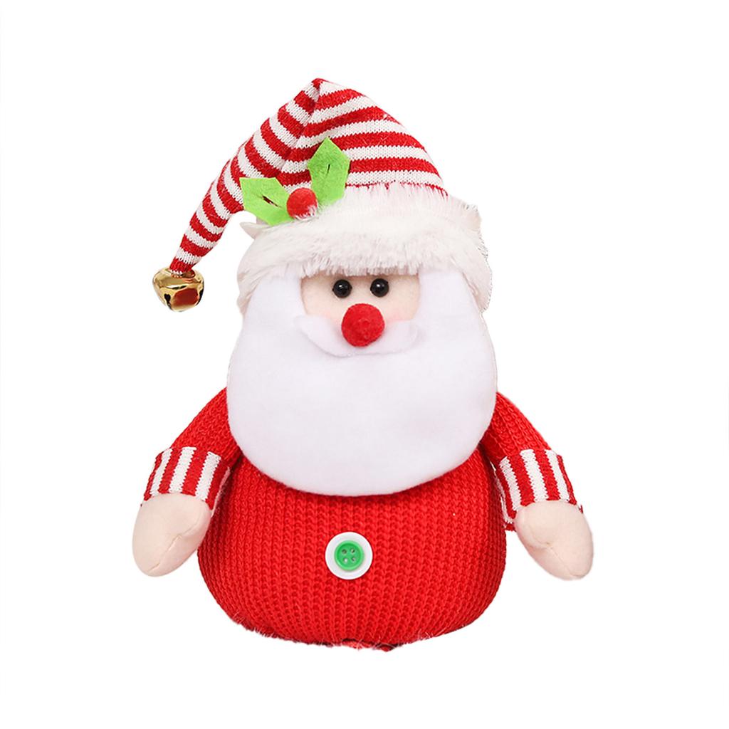 Christmas Santa Snowman Elk Plush Pendant Creative Xmas Tree Hanging Decorations for Kids Familes Christmas Gifts