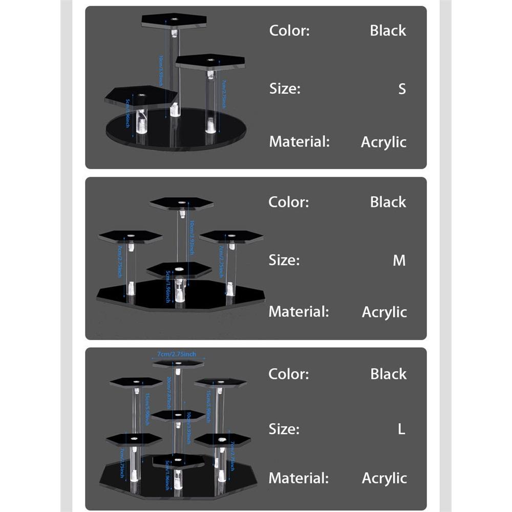 Acryl-Aufsteller transparent Desktop Blind Box Figuren Aufbewahrungsständer Parfüm Schmuck Schmuckaufbewahrungsständer