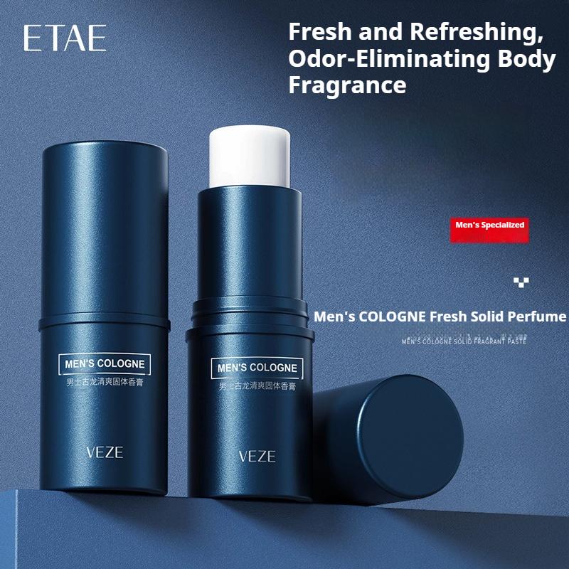 

Мужской одеколон твердый бальзам легкий аромат свежий портативный в кармане