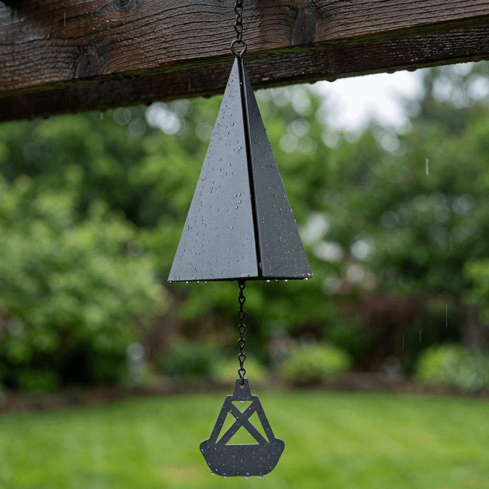 Creative Triangle Wind Chime Retro Metal Wind Bell Windcatcher Wind Chime Pendant Garden Ornament