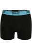 EVERLAST Men's Boxer Shorts Cotton Logo Black Set of 4