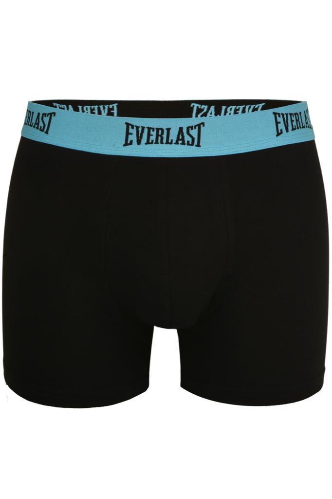 EVERLAST Men's Boxer Shorts Cotton Logo Black Set of 4
