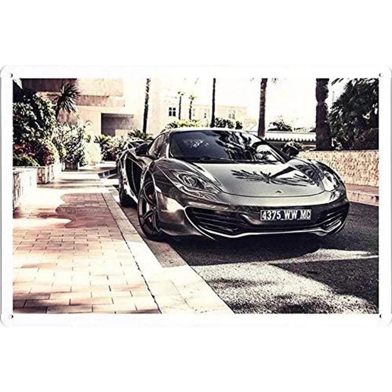 Vintage Automobile Car Vehicle Metal Tin Signs Posters Plate Wall Decor for Home Bars Garage Cafe Clubs Pub Retro Posters Plaque