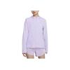 Giacca da Corsa Casual con Cappuccio Swift UV Logo Solido Design Riflettente Giacca da Donna Viola FB7481-512