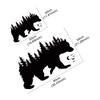 Bear Nature Forest RV Vinyl Decal Car Body Sticker Motorhome Caravan Van Camper Personalized Auto Decoration Decal Accessories