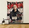 Eminem Tapestry Wall Hanging Rap God Poster Hip Hop Decorative Blanket Bedroom Living Room Home Decor