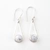 Dendritic Opal Gemstone 925 Sterling Silver Jewelry Handcrafted Earrings 1.76" EE-126-30