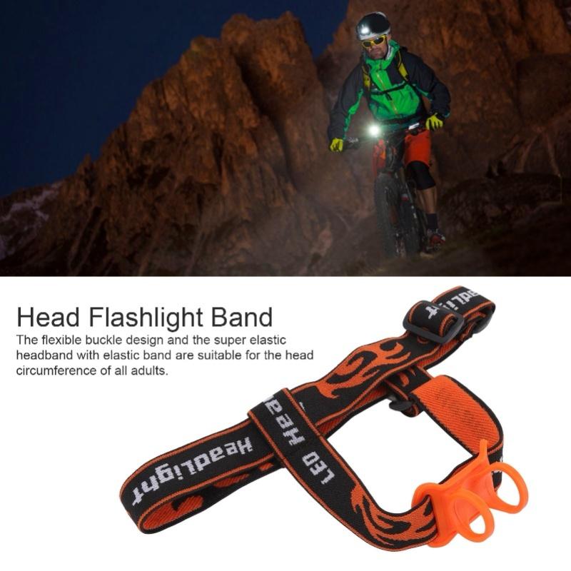 Outdoor Headlamp Elastic Strap Hands Free Headlamp Holder Strap For 22 To 32mm Diameter Flashlight