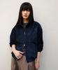 Andros Mimi Suede Blouson Jacket (Dark Navy)