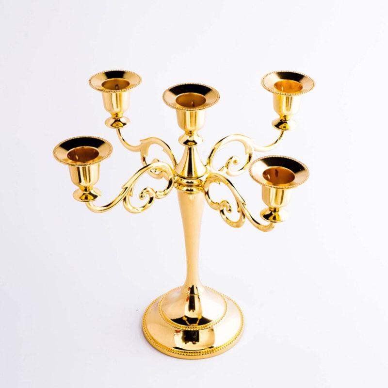3Heads/5Heads Romantic Candelabra for Wedding Props Dinning Table Hotel Decor