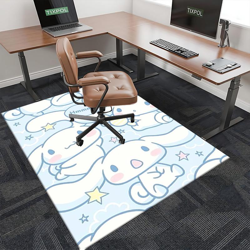Anime Cartoon Design Chair Mat - Non-Slip Carpet for Office Chairs, Home Decor, Living Room, Bedroom, Game Room & Dormitory (Seasonal Gift).E004