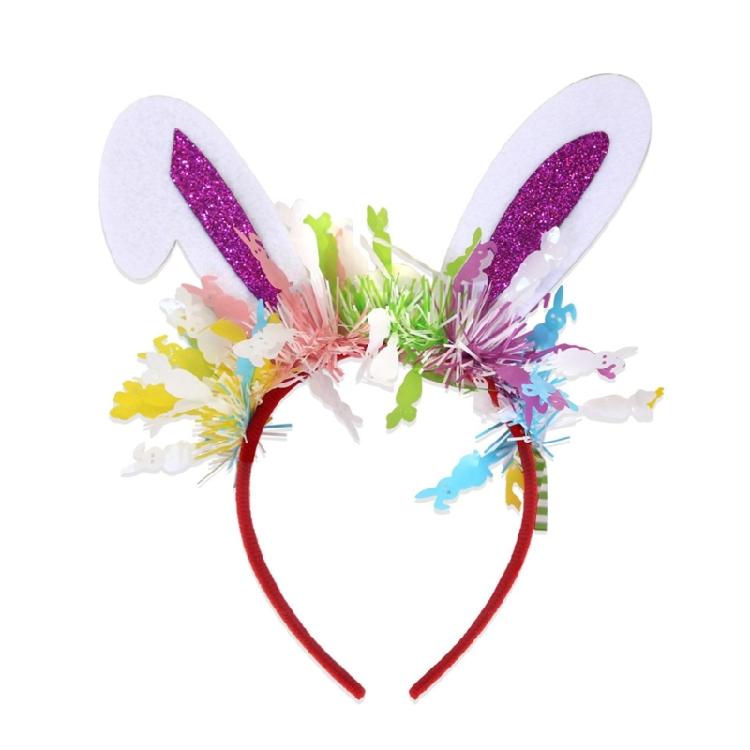 Adorkable Headband Cartoon Rabbits Hair Hoop Eye-catching Headpiece Headwear for Halloween Cosplay Role Play