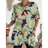 Women's Summer Short Sleeved T-shirt, 3D Printed Pocket T-shirt, Casual Plus Size T-shirt