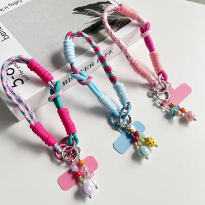Wrist, Thumb, Mobile Phone Hanging Rope Dual Purpose Adjustable Short Braided Rope Strong and Durable for Men and Women