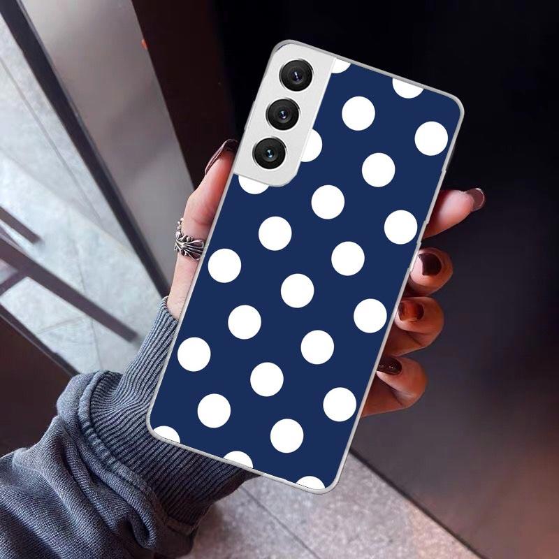 Polka Dots Art Phone Case For Samsung Galaxy S26 S25 Edge S24 S23 Ultra S22 Plus S21 S20 FE Soft TPU Back Cover Funda Galaxy S25