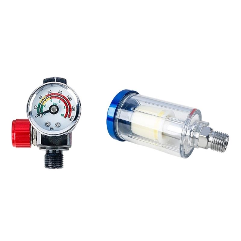 Automotive Painting Accessory Plastic Filter Air Oil Water Separator With Regulator Fit Multiple Sprayer Model