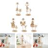 Taper Candle Holder Christmas Candlestick Candelabrum Club Farmhouse Candles Stand Candelabra for Living Room Mantel New Year