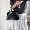 Neue Handtasche mit großem Fassungsvermögen, hochwertige Tote Bag für Pendlerinnen, Reißverschluss, einfache Handtasche aus weichem Leder.