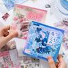 30sheets Kawaii girl style Japanese Showa glitter film die-cutting sticker book DIY scrapbook background decoration sticker