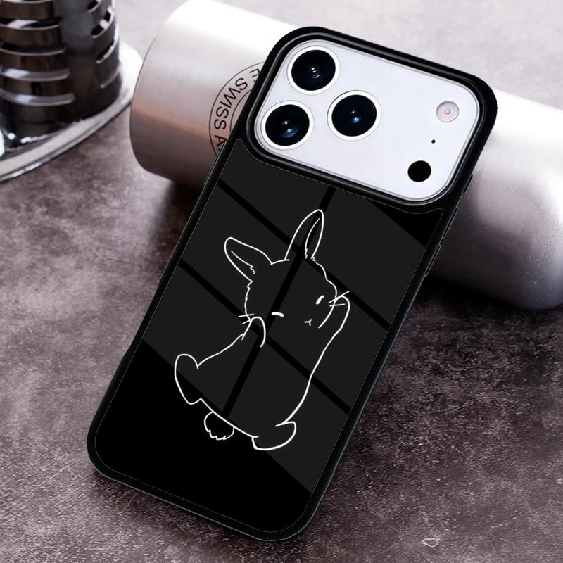 Bunny Rabbit Ears Phone Case For iPhone 17 16 15 14 13 12 11 Pro Max Plus 17Air Soft Silicone Cover