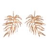 Europe and America Style Metal Large Leaf Drop Earrings for Women Vintage Texture Gold Silver Color Stud Earring Holiday Jewelry