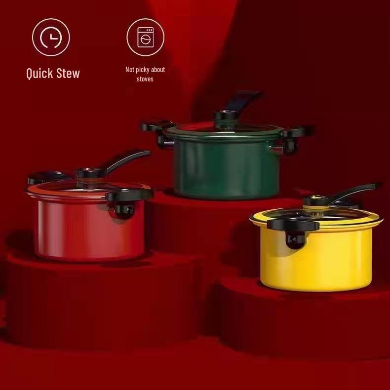 Multi-Functional Non-Stick Pressure Cooker for Gas & Induction Stoves – Explosion-Proof, Low-Pressure Cooking Pot
