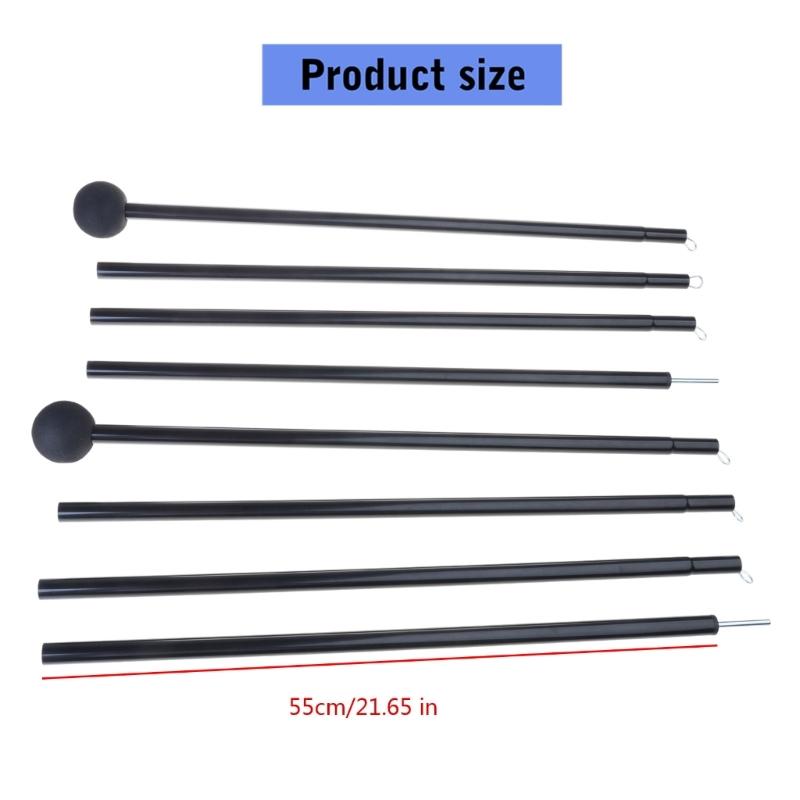 2Pcs Adjustable Length Outdoor Awning Support Poles Beach Tents Replacement Poles Shelter Canopy Rod Easy To Use