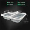 Disposable Plastic 3-Compartment Meal Box