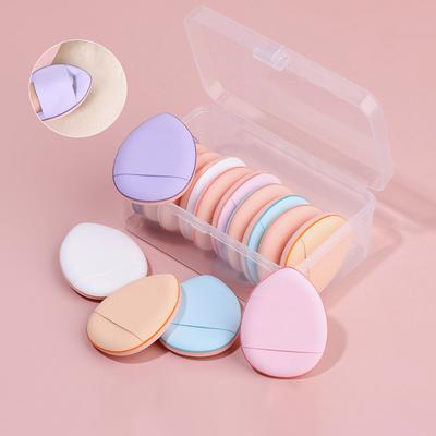 10 Teile/schachtel Mini Finger Puff Foundation Kleine Air Kissen Schwamm Pad Gesicht Concealer Foundation Kosmetische Applikator Make-Up-Tools