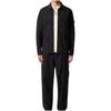 STONE ISLAND Logo Zip Collar Long Sleeve Jacket Men Jackets Black K1S1512000-12S0063-V0029