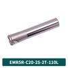 KM12 Right-Angle Milling Arbor with R0.8 Cutter Head, C20 Straight Shank, and C16 R5 Head for Turret Milling Machine
