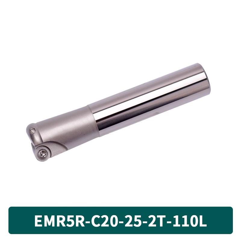 KM12 Right-Angle Milling Arbor with R0.8 Cutter Head, C20 Straight Shank, and C16 R5 Head for Turret Milling Machine
