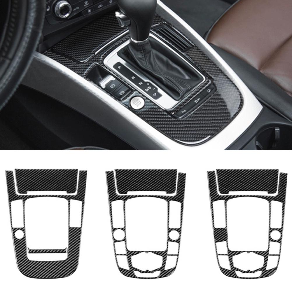 Für A4L A5 2009 2010 2011 2012 2013 2014 2015 2016/Q5 2010 - 2018 Carbon Fiber Center Konsole Getriebe Shift panel Abdeckung Trim