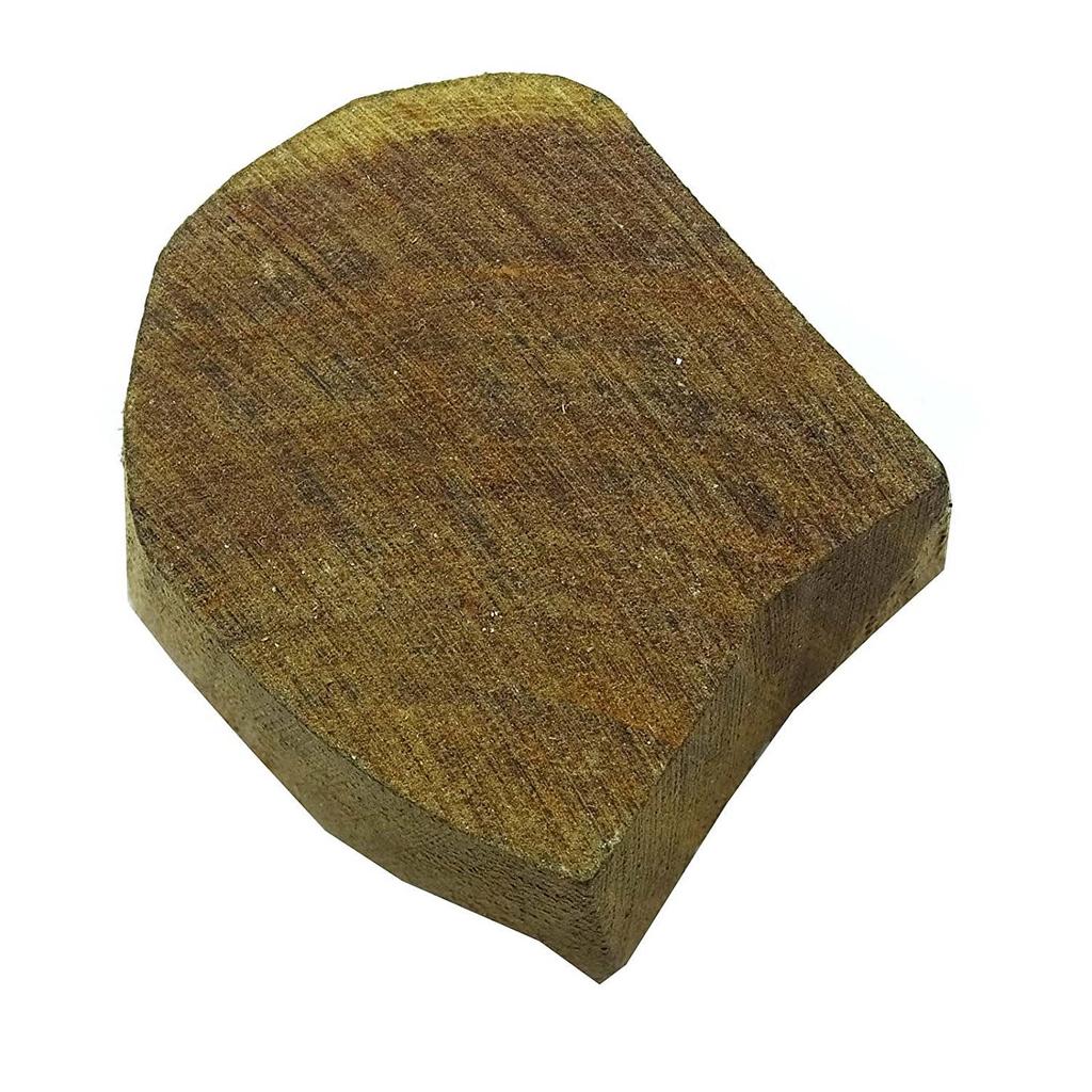 Hand Carved Brown Textile Wooden Fish Stamp Decorative Blockprint