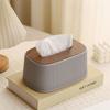 Smooth Tissue Box with Lid Large Opening Facial Tissue Holder Desktop Tissue Dispenser  Office