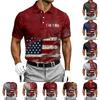 Men's Short Sleeve Polo Shirt Button Down Halloween Print Casual Fit Lightweight Breathable Fabric Comfortable Design
