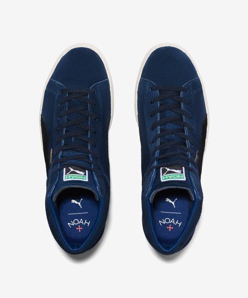 [Noah] Suede Mid MIJ Blue/Navy/Cream PUMU242CSSN024NV