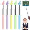 Stainless Steel Teaching Pointer Parent-Child Finger Reading Sticks Telescopic Rod Finger Design Teaching Stick Kids School Tool