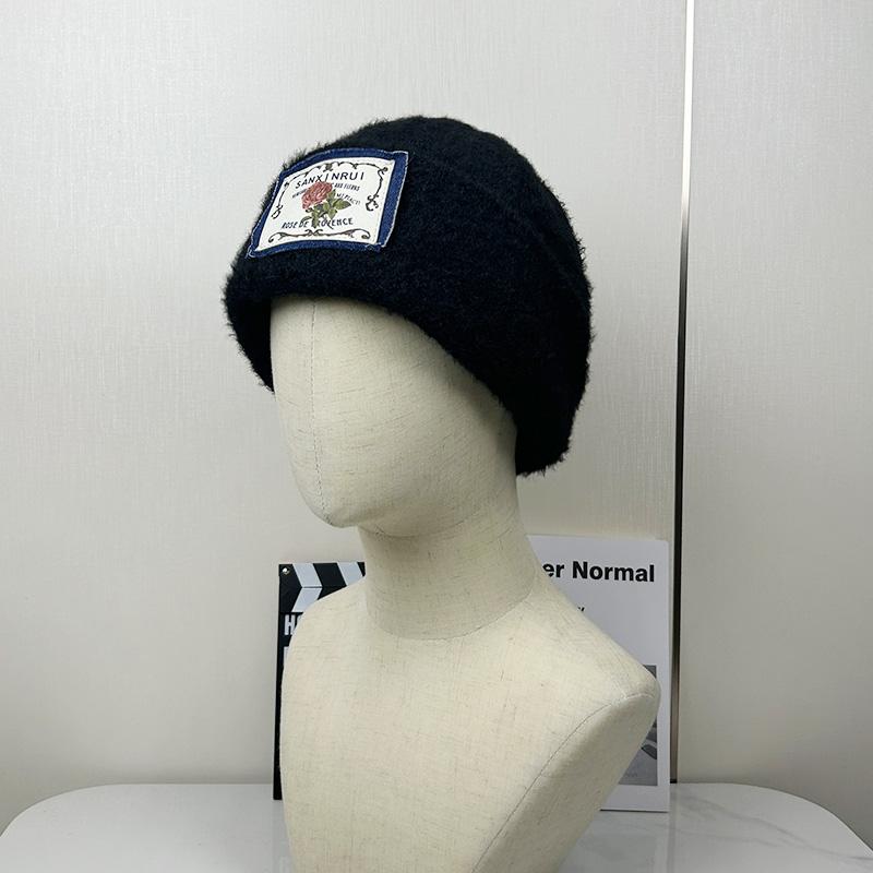 

Мягкая восковая плюшевая атмосфера осень и зима художественная наклейка сумка шляпа женская вязаная защита ушей теплая холодная шапка шапка-пуловер Adult average size