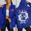 Japan Tokyo Harajuku Koi Fish Printed Hoody Women Soft Sportswears Street Zipper Hoodies Autumn Fleece Casual Sportswear