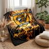 Coperta di Flanella con Testo Nome Personalizzato Hull City Logo Calcio Plaid in Pile Personalizzato Regalo Speciale per Divano Camera da Letto Casa