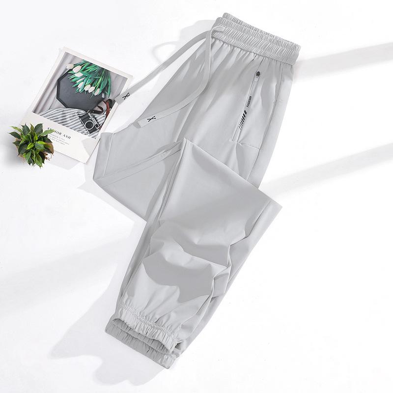 Top-Selling Women's Quick-Dry Ice Silk Pants – Breathable, High-Quality, Elastic, Cooling Sports Pants