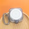 Clear Flexible Case with Carabiner Protector Cover for Rings Charger Shell Dustproof Charging Case Cover