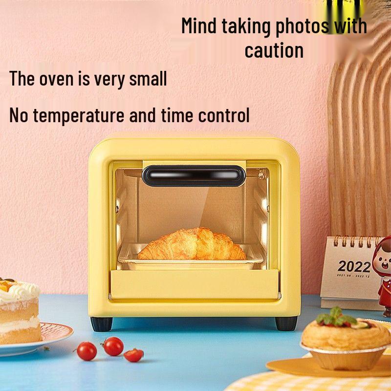 Compact Electric Oven for Home - Smart Temperature Control, Multifunctional Mini Oven for Baking Cakes & Bread