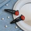 4 Ladybug Hair Clips, Red Hair Clips, Animal-Shaped Hair Accessories for and Women, Hair Ornaments, Insect Hair Clips, Back-to-School Hairstyles