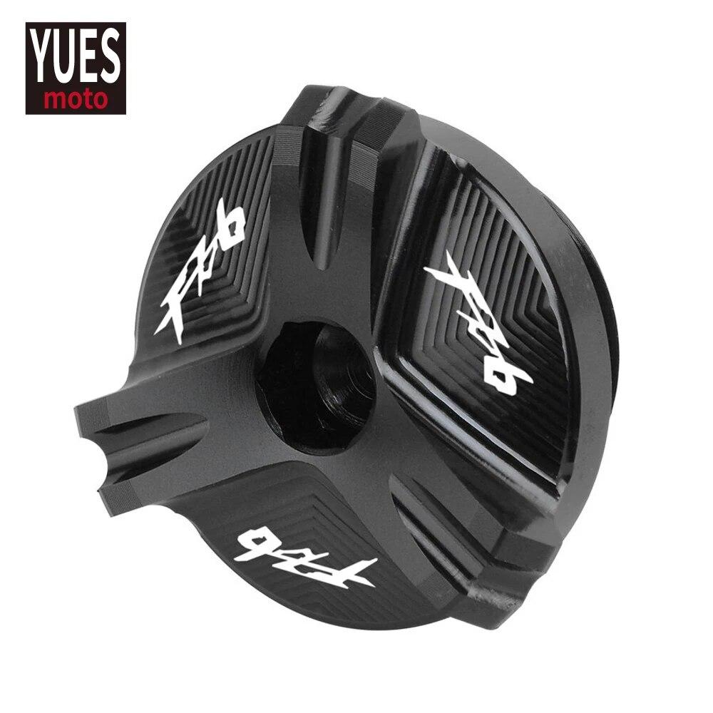 Motorcycle Accessories Auminum oil Filler Engine Dain Plug Cover For Yamaha FZ6 2004-2012 FZ6R FAZER 2009-2017
