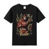 Chemise Imprimée en Coton à Manches Courtes, Chemise à Manches Courtes Anime DC Flash, Vêtements d'Intérieur de Film et d'Anime, Tenue de Sport pour Garçons