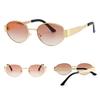 New Elliptical Frame Fashionable Sunglasses for Men Women Unisex Vintage Oval Sunglasses Personalized Sunglasses For Friend Gift