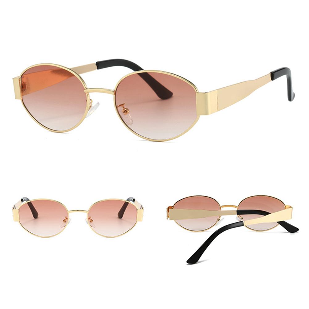 New Elliptical Frame Fashionable Sunglasses for Men Women Unisex Vintage Oval Sunglasses Personalized Sunglasses For Friend Gift